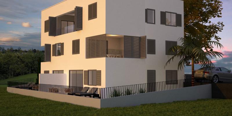 Garden apartment in a 5-unit building