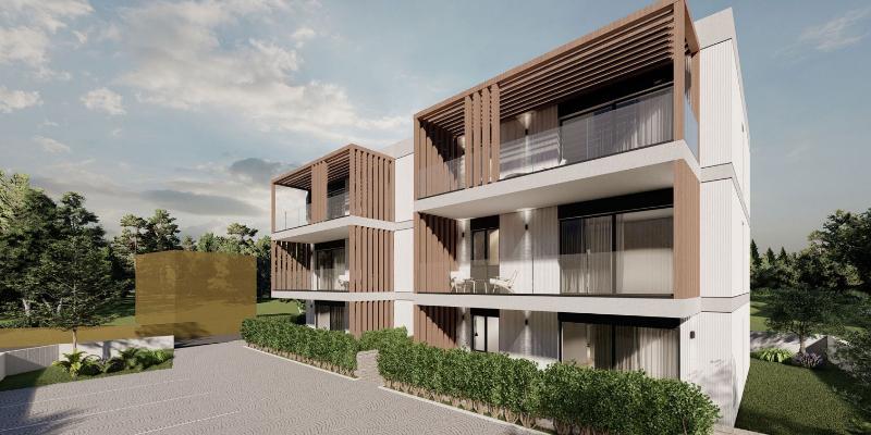 Moderni dvosobni apartman s panoramskim pogledom samo 50 m od mora 