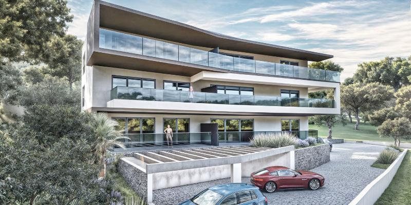 Deluxe apartman s tri spavaće sobe u mirnoj uvali – 2.red do mora 