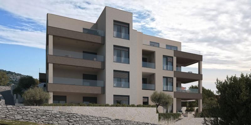 Udoban jednosobni apartman B3 sa lođom i pogledom na more